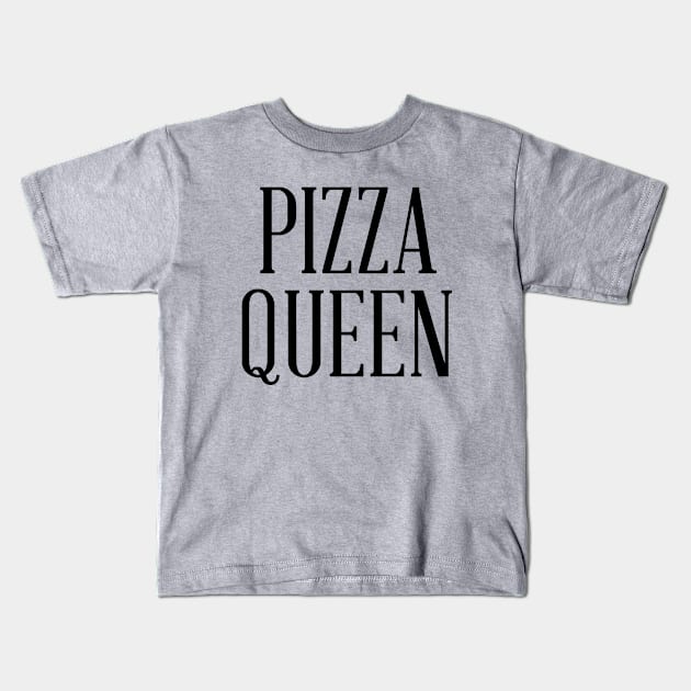 PIZZA QUEEN Kids T-Shirt by redhornet